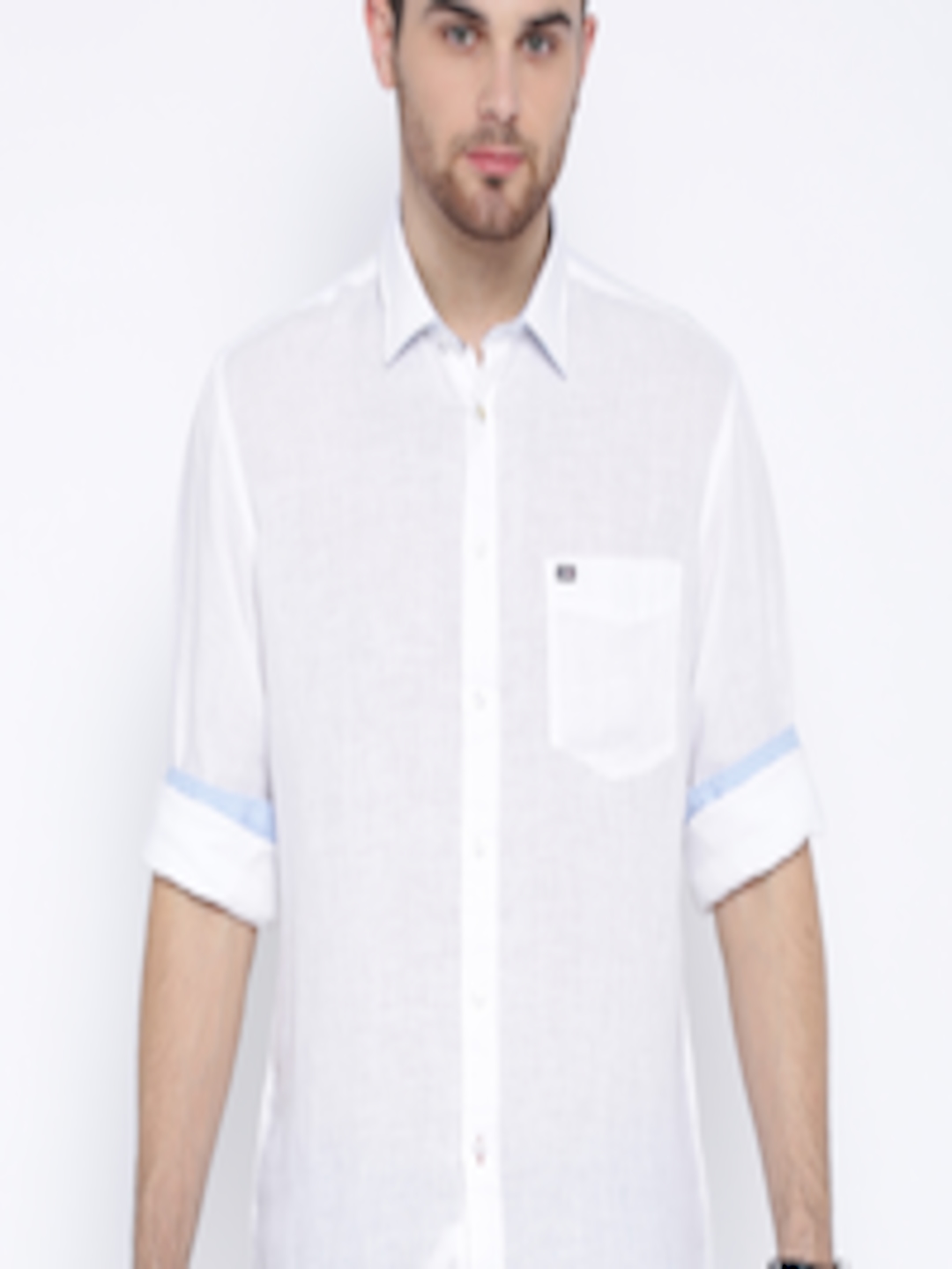 Buy Arrow Sport White Casual Linen Shirt - Shirts for Men 1209532 | Myntra