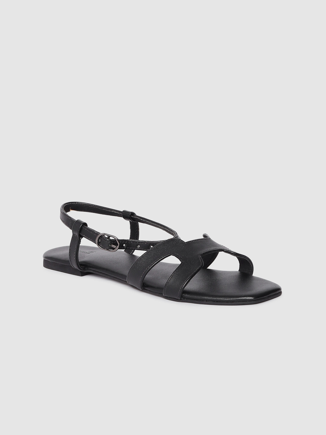 Buy Inc 5 Women Black Solid Open Toe Flats Flats for Women 12109314