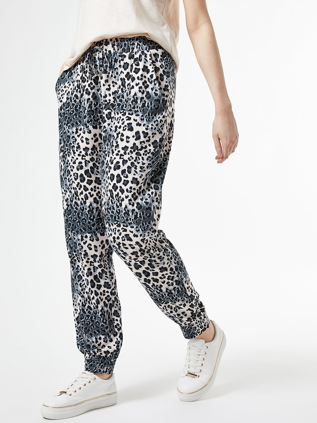 animal print joggers womens