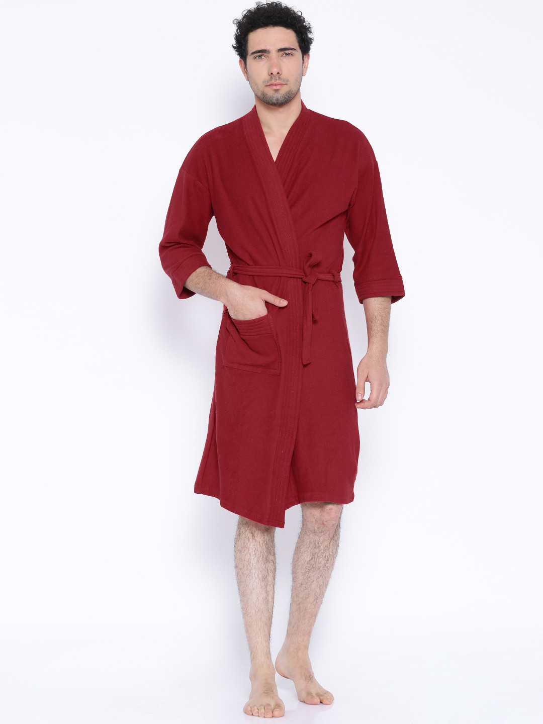 Buy Sand Dune Red Bathrobe Bath Robe for Unisex 1213062 Myntra