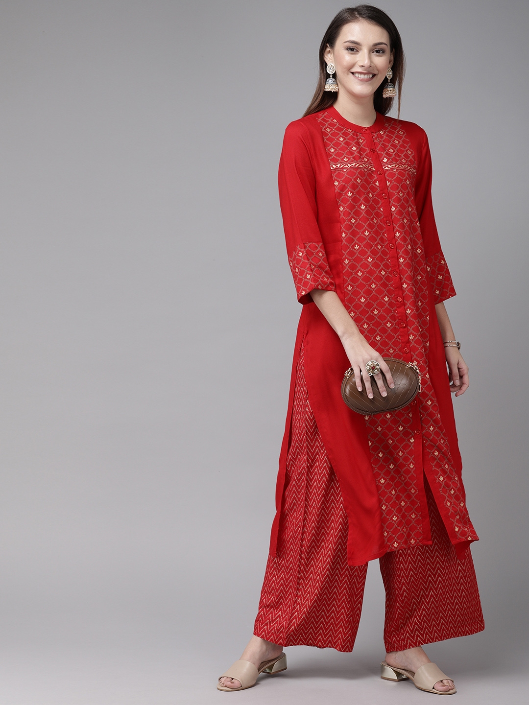 myntra anouk kurta set