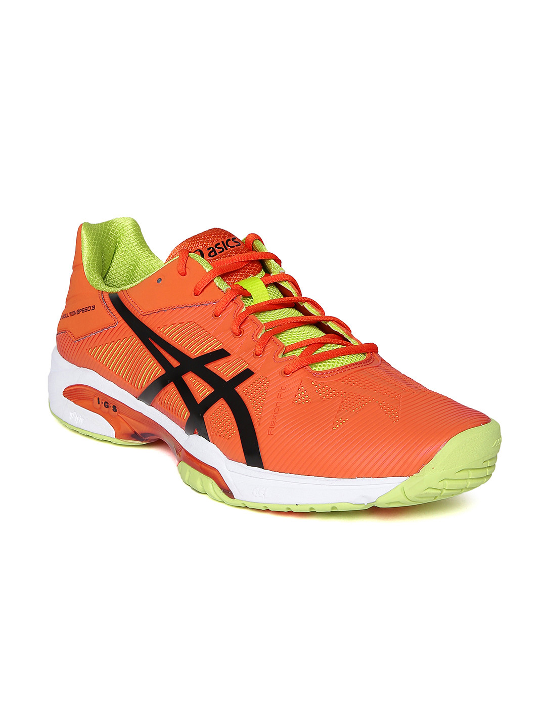 Buy ASICS Men Orange Gel Solution Speed 3 Sports Shoes Sports Shoes