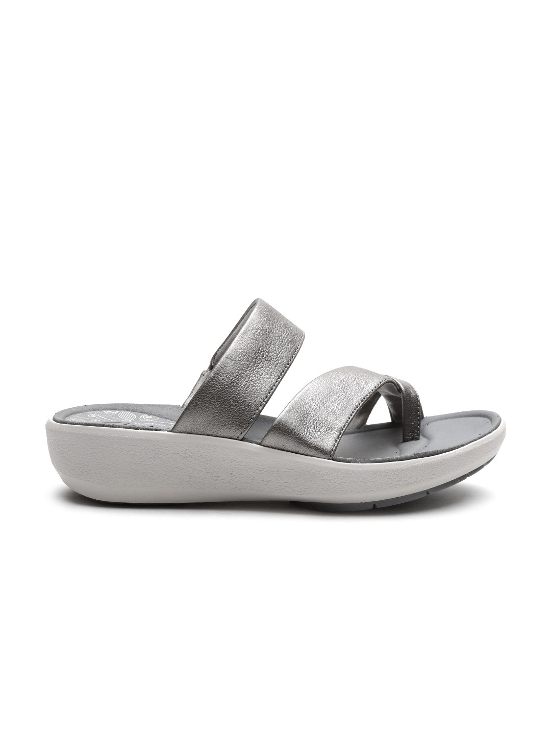 clarks silver heels