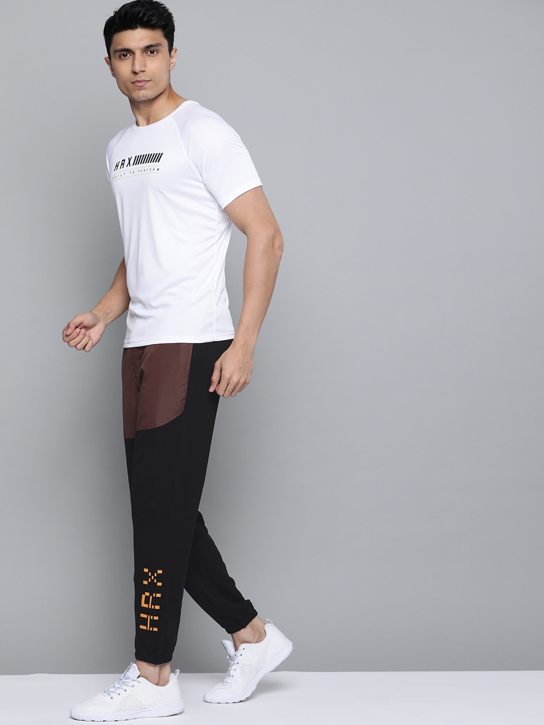 hrx black track pants