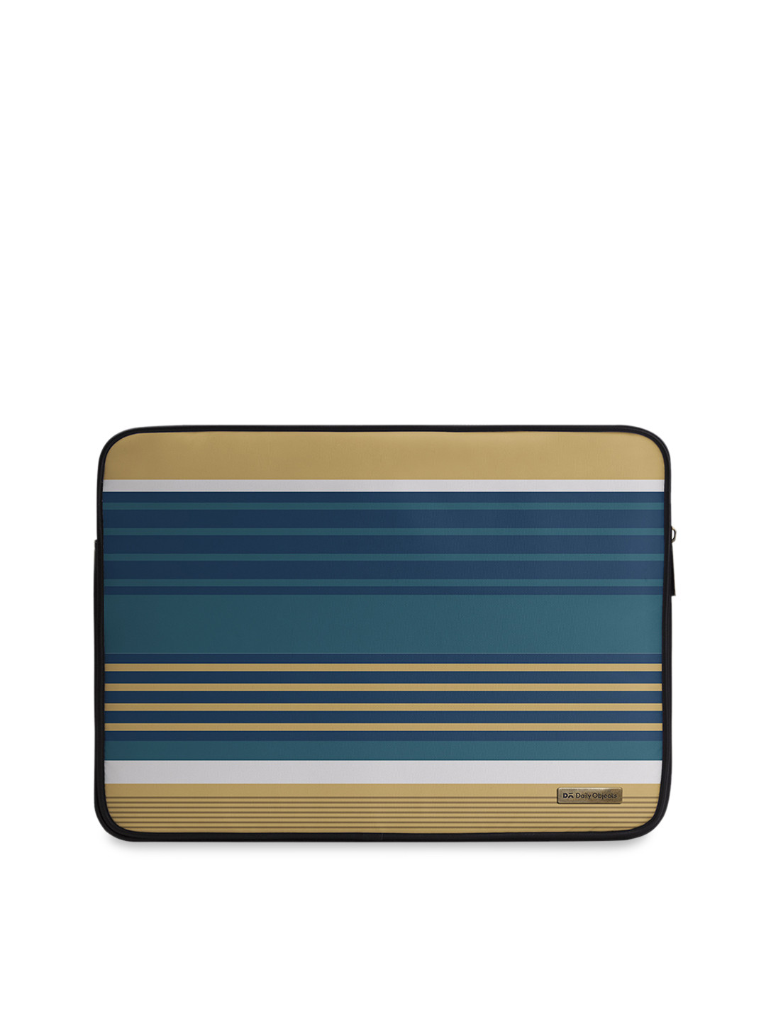 Buy DailyObjects Unisex Green & Beige Striped Laptop Sleeve Laptop