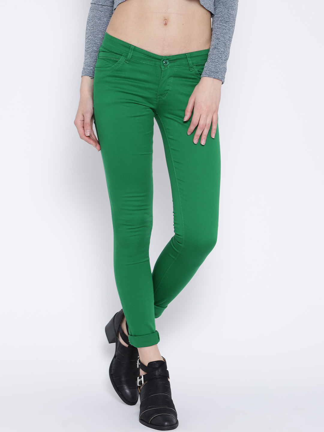 Buy Devis Green Jeans Jeans for Women 1217963 Myntra