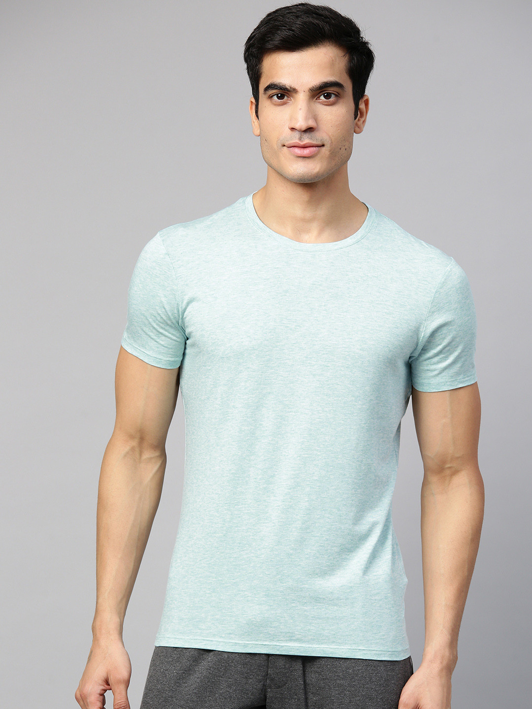 Buy Marks & Spencer Men Blue Solid Innerwear Vest Innerwear Vests for