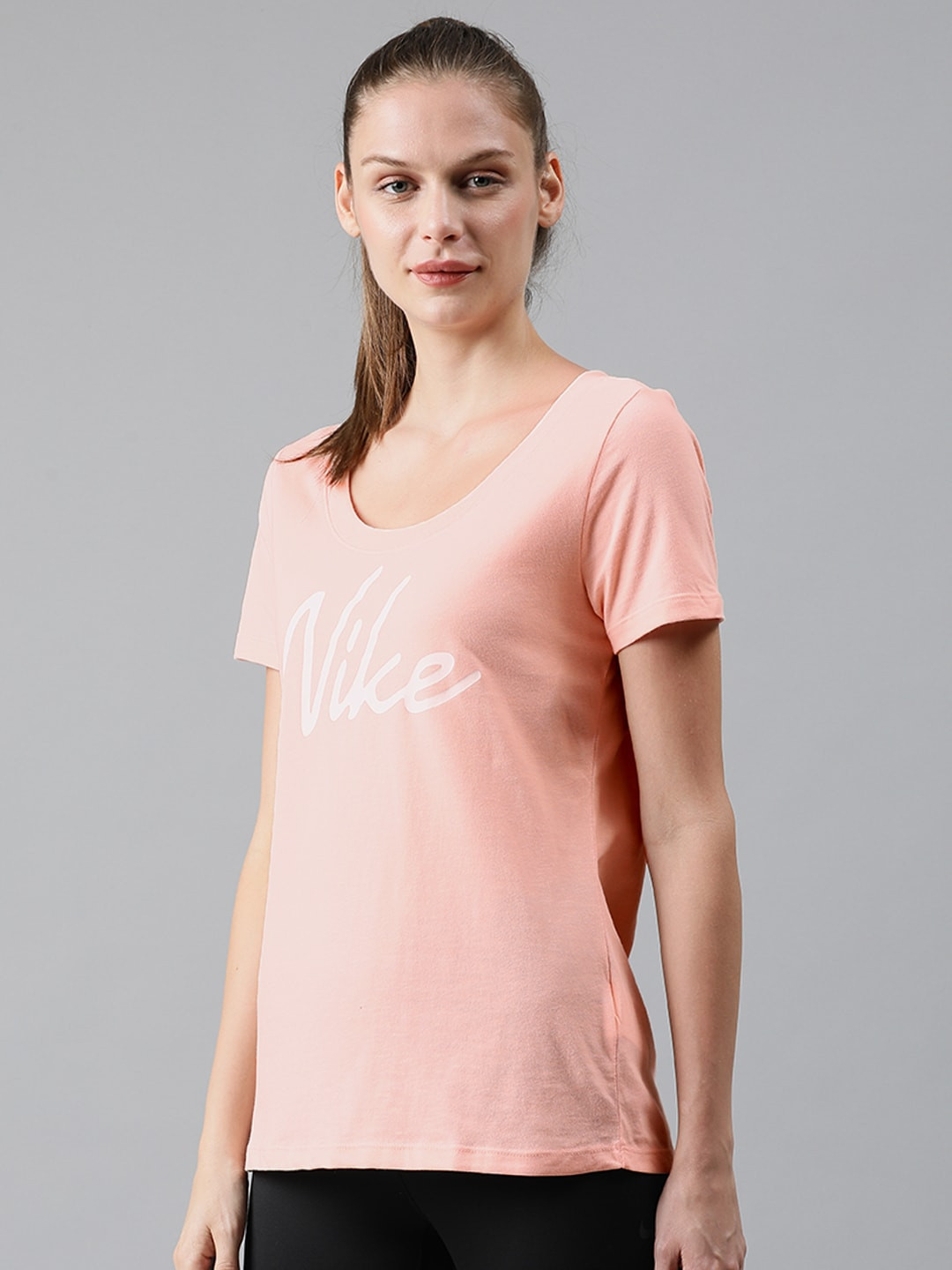 peach nike t shirt