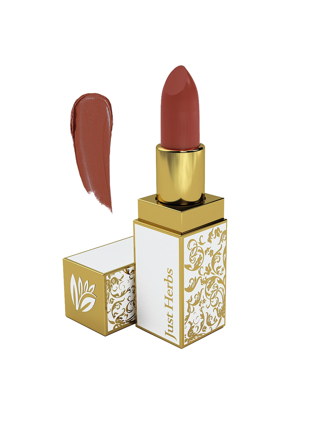 Buy Just Herbs Ayurvedic Creamy Matte Lipstick 16 Caramel Medium Brown