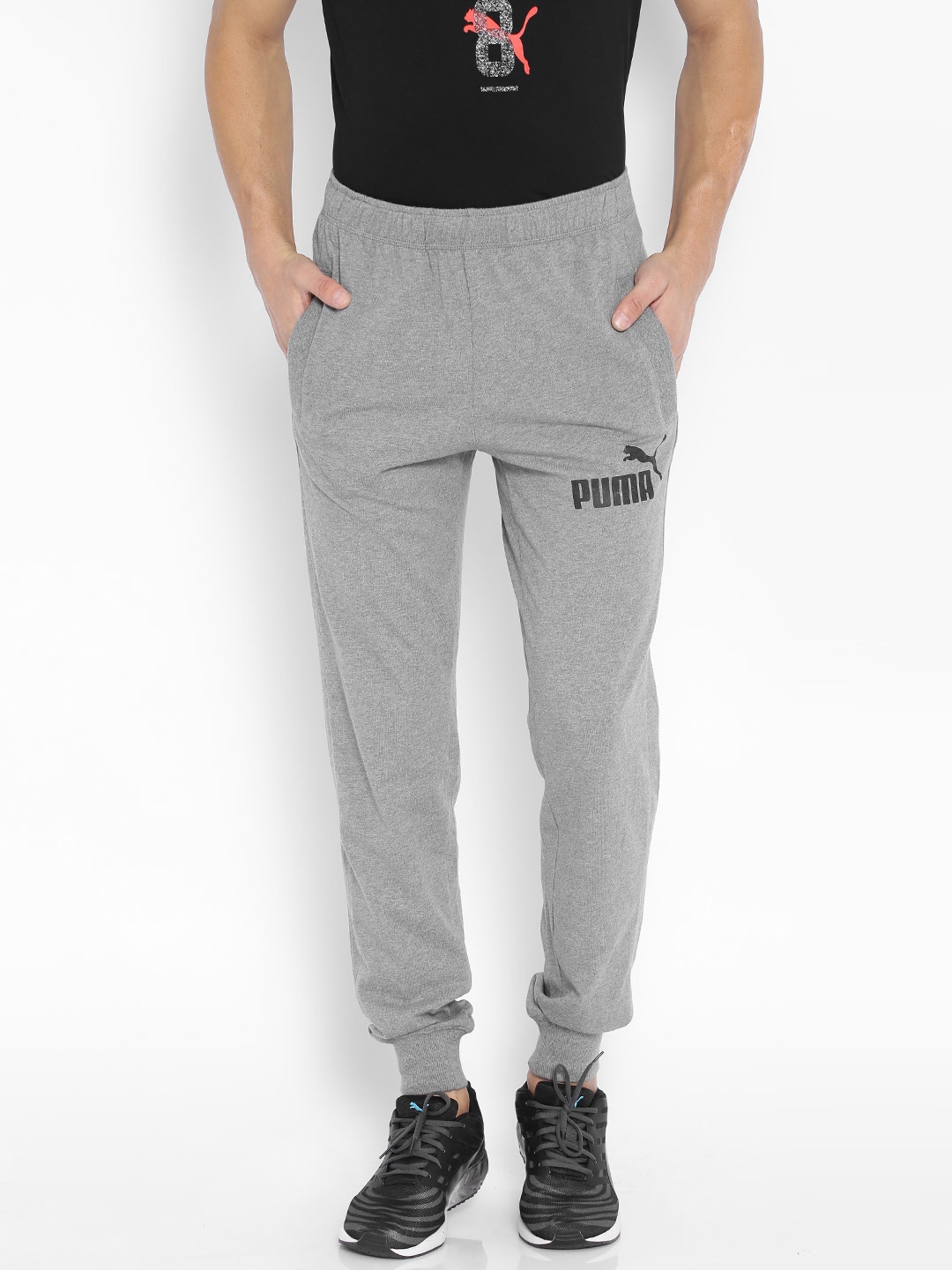 puma track pants grey