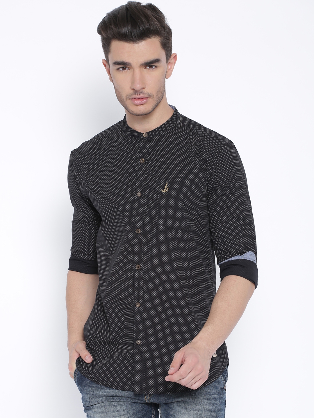 Buy BAY ISLAND Black Printed Casual Shirt - Shirts for Men 1221437 | Myntra