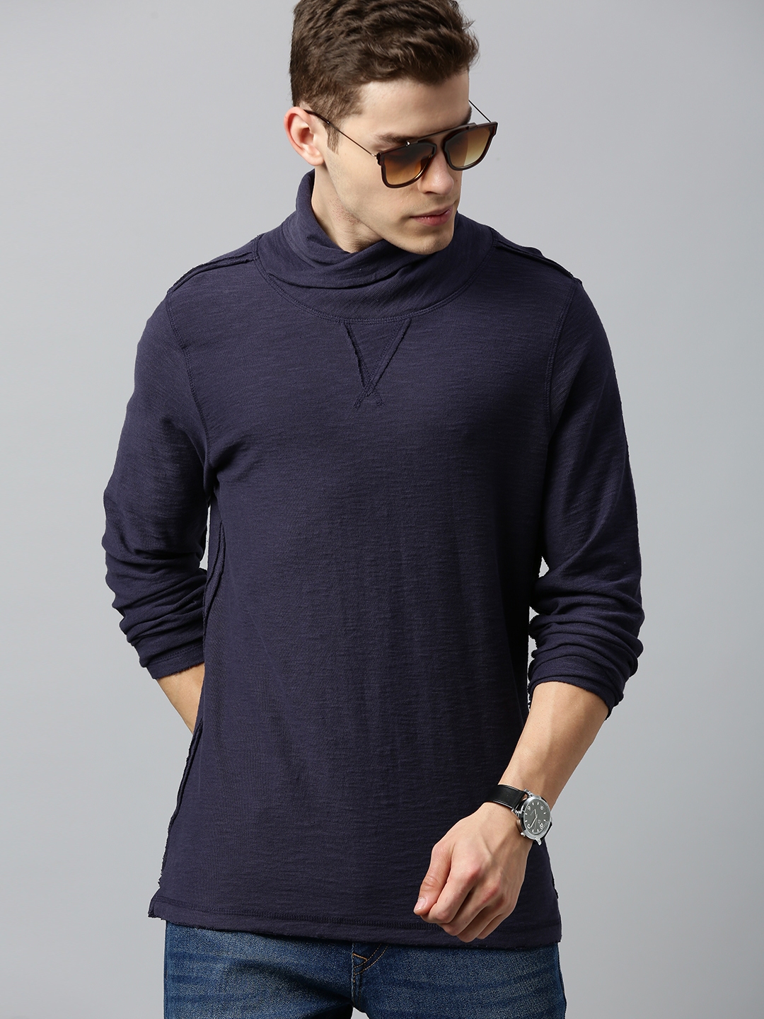 turtle neck t shirts for men