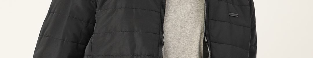 Buy Monte Carlo Men Black Solid Padded Jacket - Jackets for Men ...