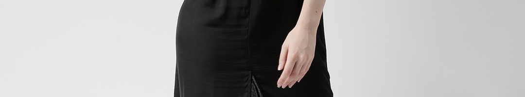 Buy FOREVER 21 Black Midi Dress - Dresses for Women 1224643 | Myntra