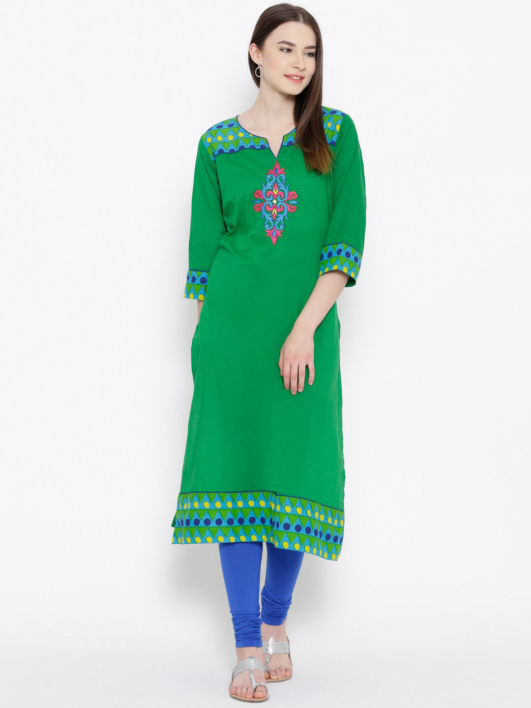 Buy Shree Green Kurta Kurtas for Women 1227181 Myntra