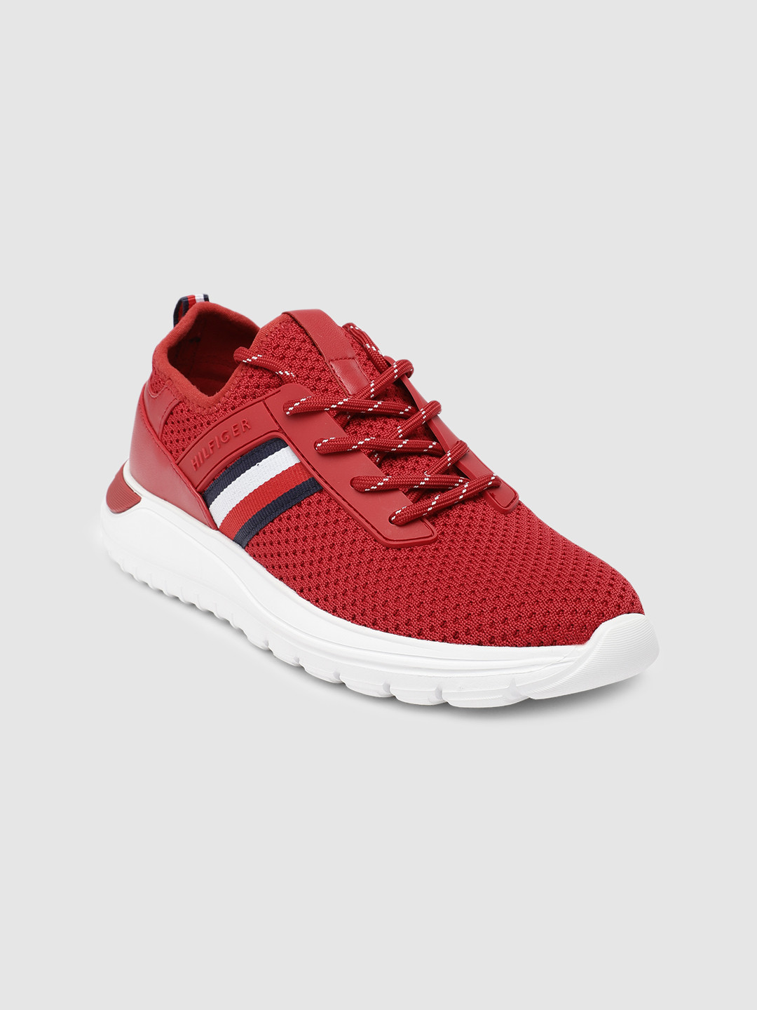 Buy Tommy Hilfiger Women Red Solid Sneakers Casual Shoes for Women