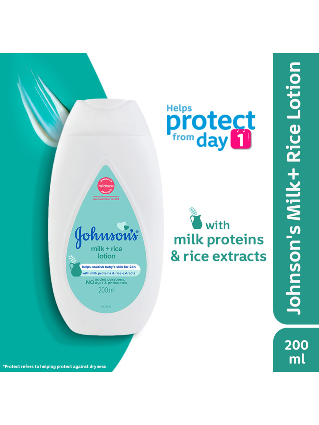 Milk Rice Loction Buy Johnsons Baby Milk & Rice Lotion For Healthy Looking Skin 200ml ...
