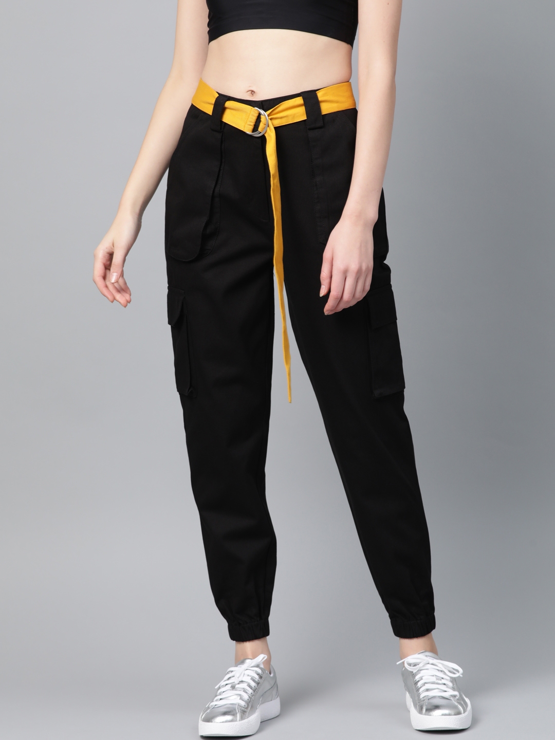 women's black cargos