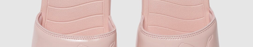 Buy Puma Women Pink Solid Popcat 20 Sliders - Flip Flops for Women ...