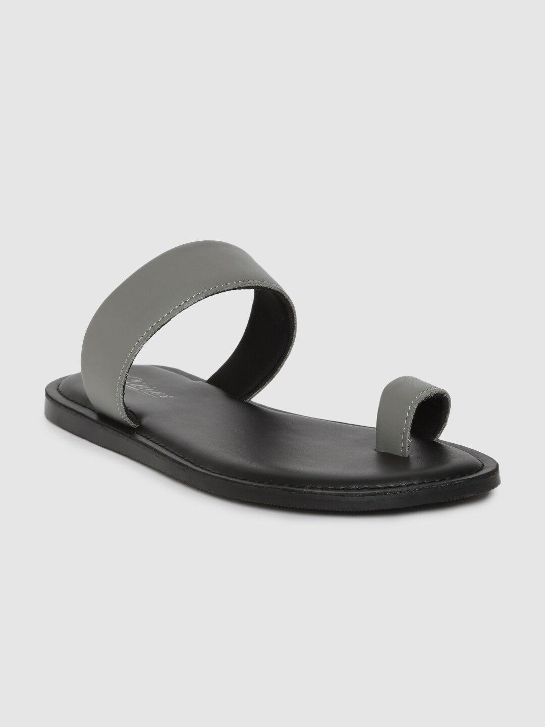 mens grey leather sandals
