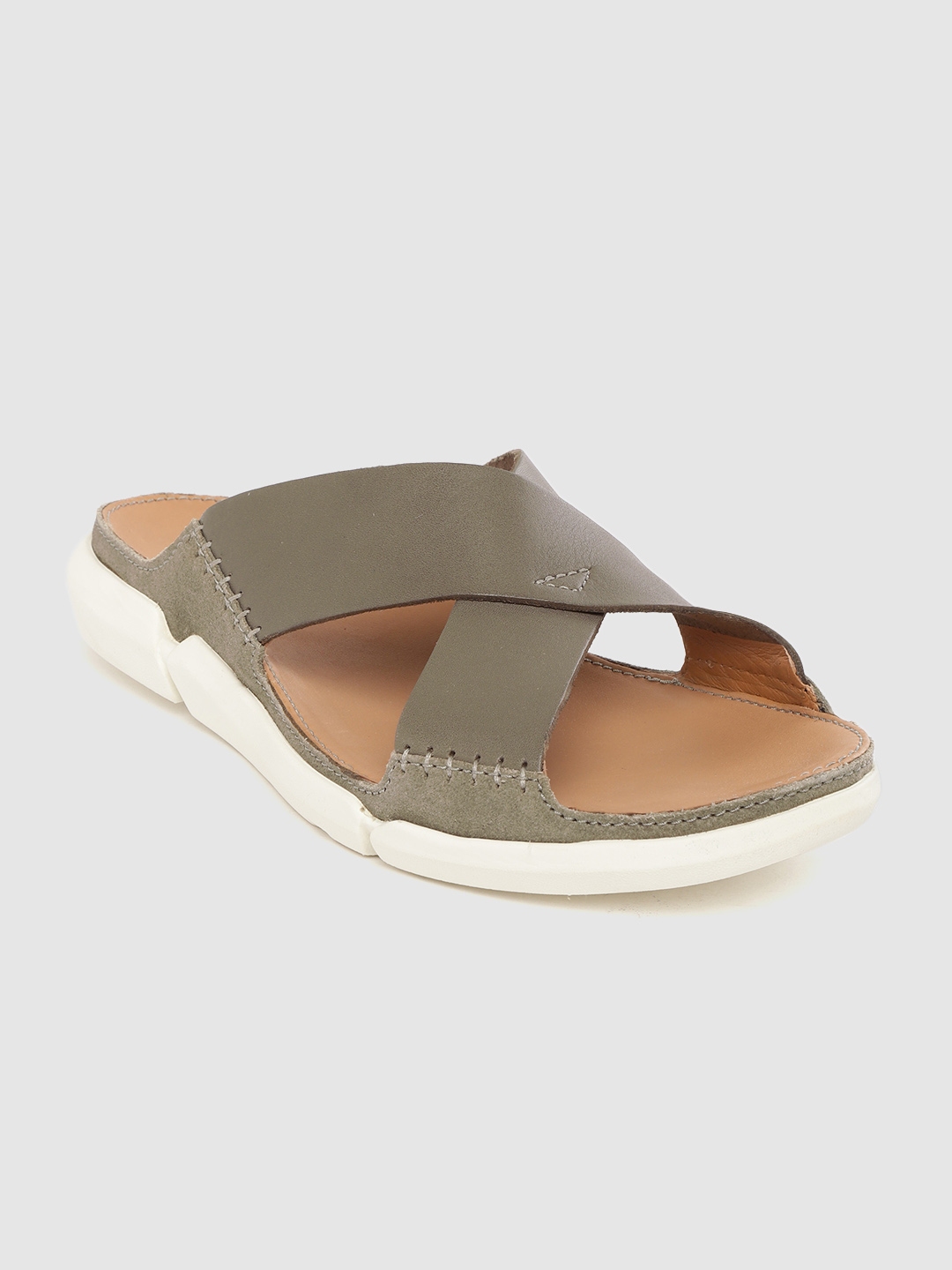 clarks olive green sandals
