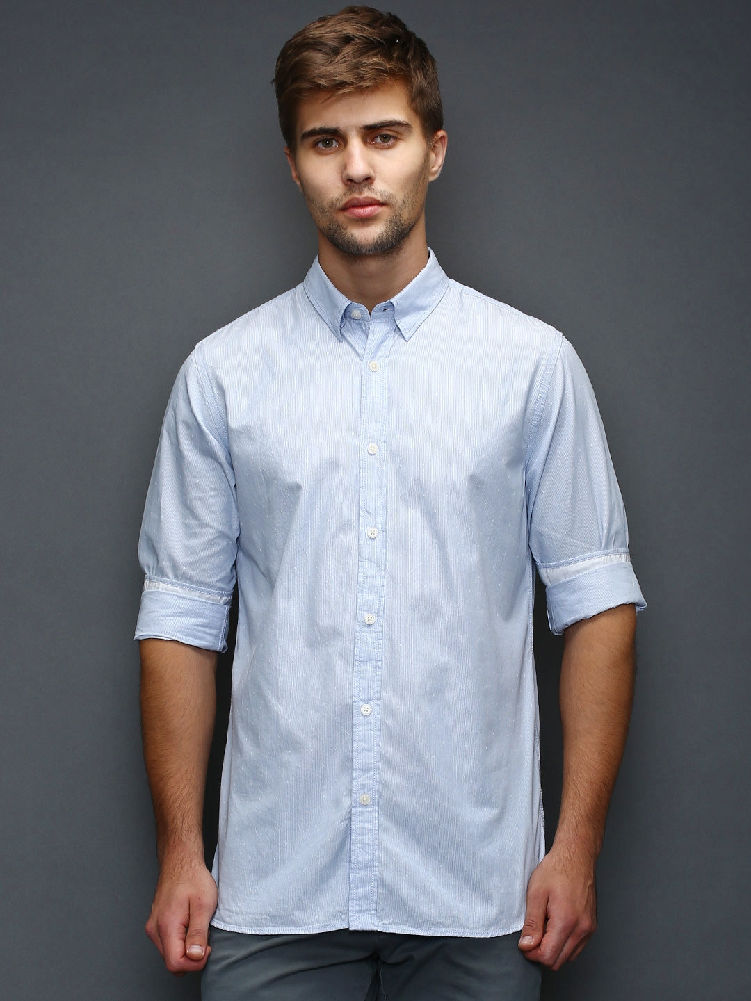 Buy SELECTED Heritage Blue Striped Slim Casual Shirt - Shirts for Men ...