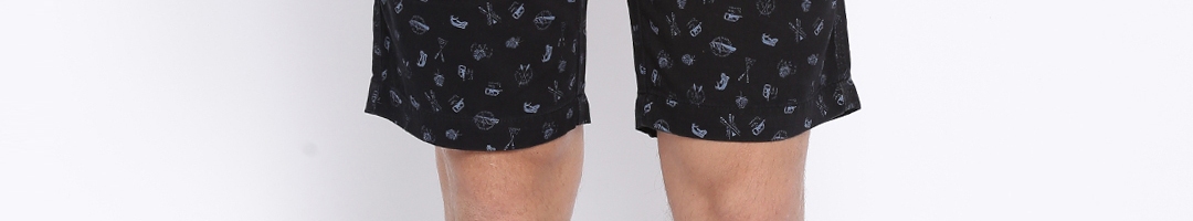 Buy Bandit Black Printed Shorts - Shorts for Men 1230587 | Myntra