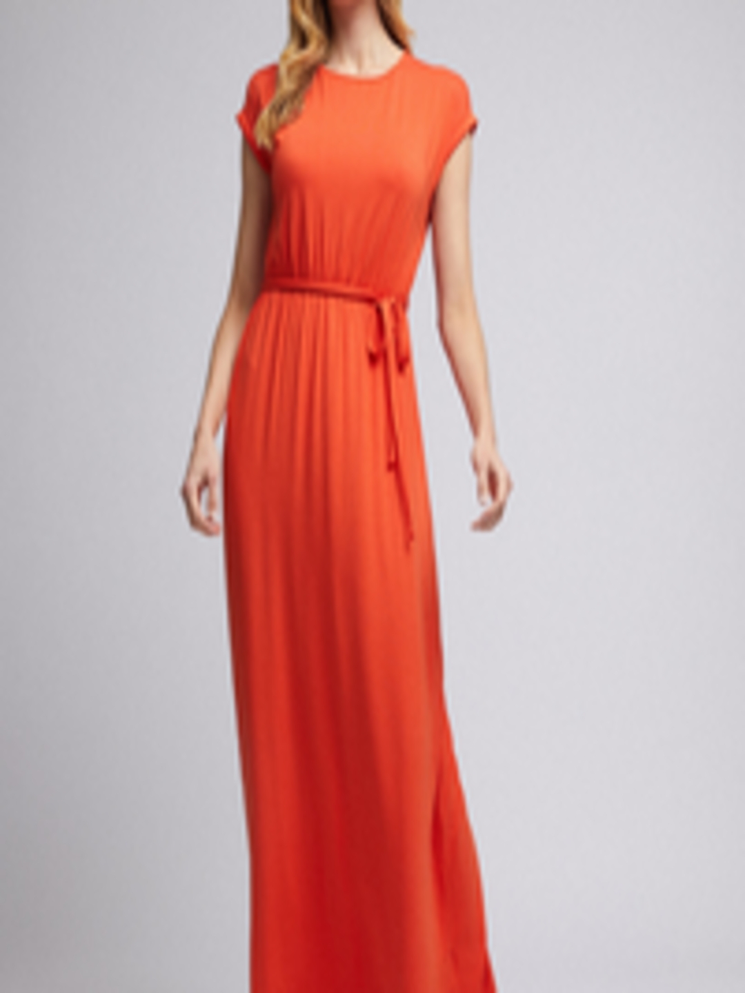 Buy DOROTHY PERKINS Women Orange Solid Maxi Dress - Dresses for Women ...