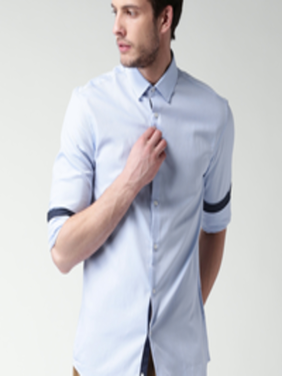 Buy Celio Blue Slim Fit Smart Casual Shirt - Shirts for Men 1231324 ...