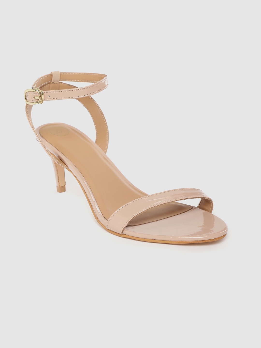 peach colored high heels