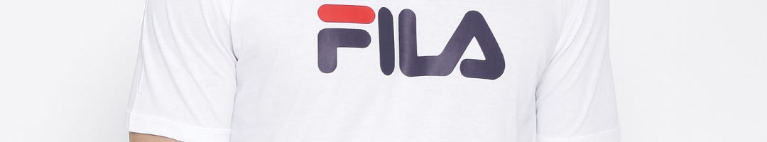 Buy FILA White Pure Cotton T Shirt - Tshirts for Men 1231993 | Myntra