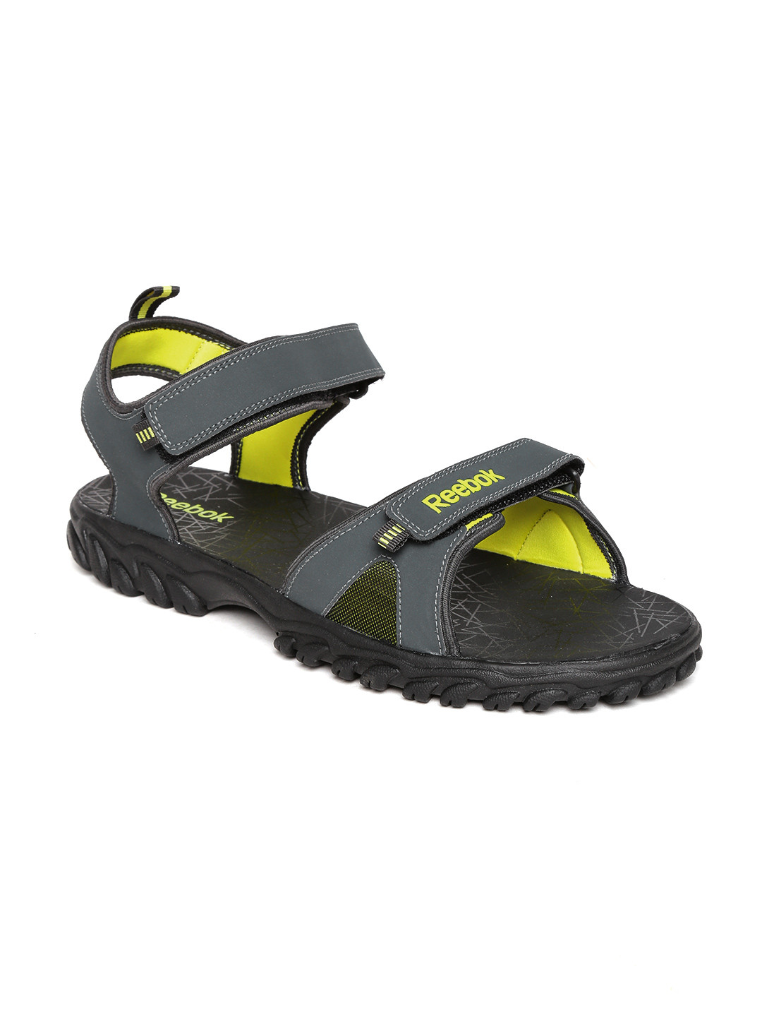 reebok men grey sandals