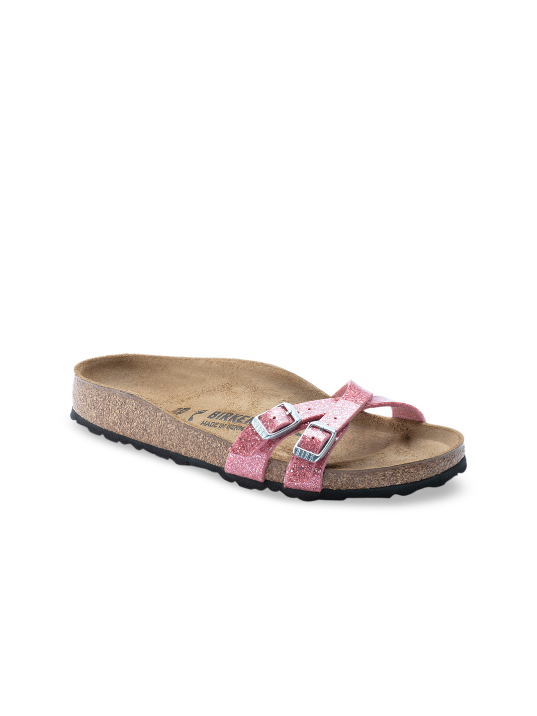 Buy Birkenstock Women Pink Printed Almere II Narrow Width Flats Flats for Women 12332078 Myntra