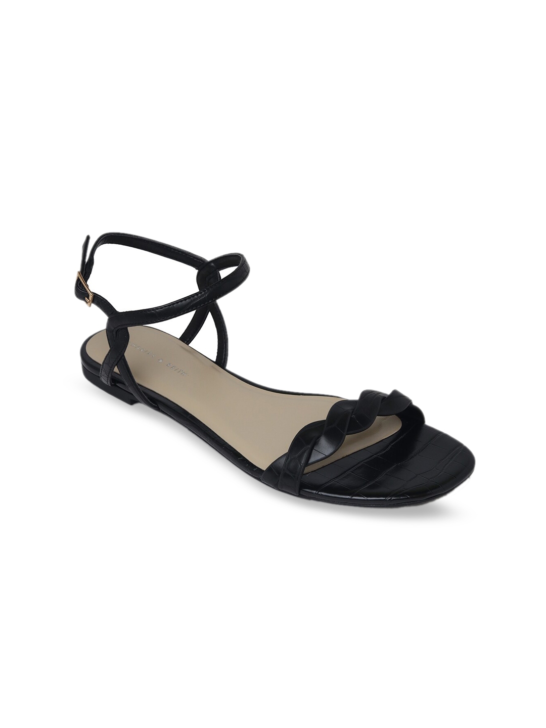 charles and keith black flats