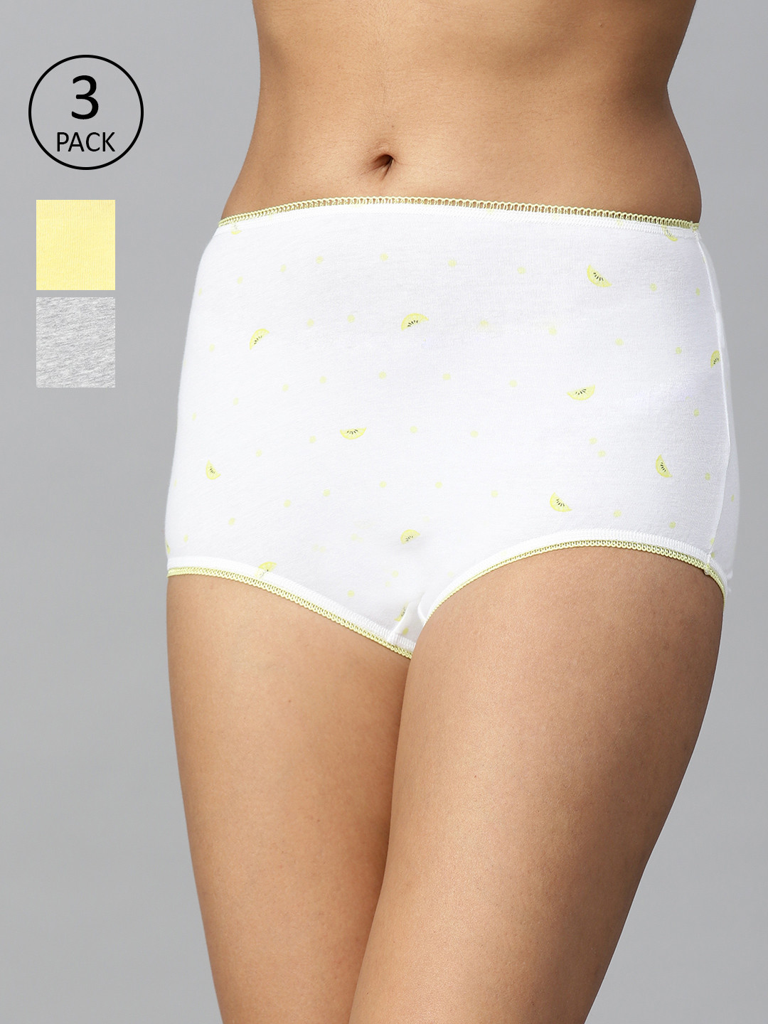 Buy Marks & Spencer Women Pack Of 3 Solid High Rise Hipster Briefs Briefs for Women 12334452