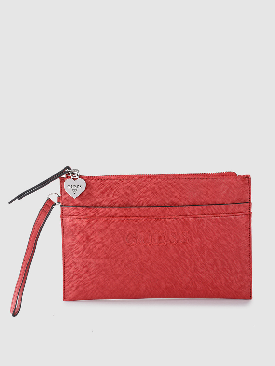 Buy GUESS Red Solid Purse With Heart Shape Detail - Clutches for Women 12343296 | Myntra