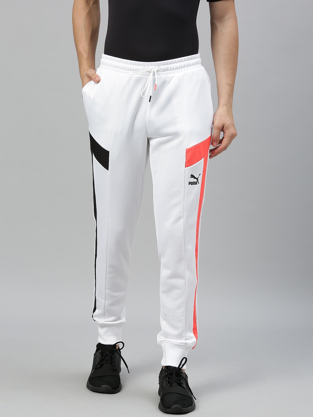 puma white track pants