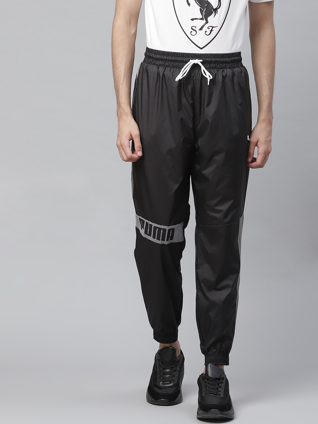puma black trousers