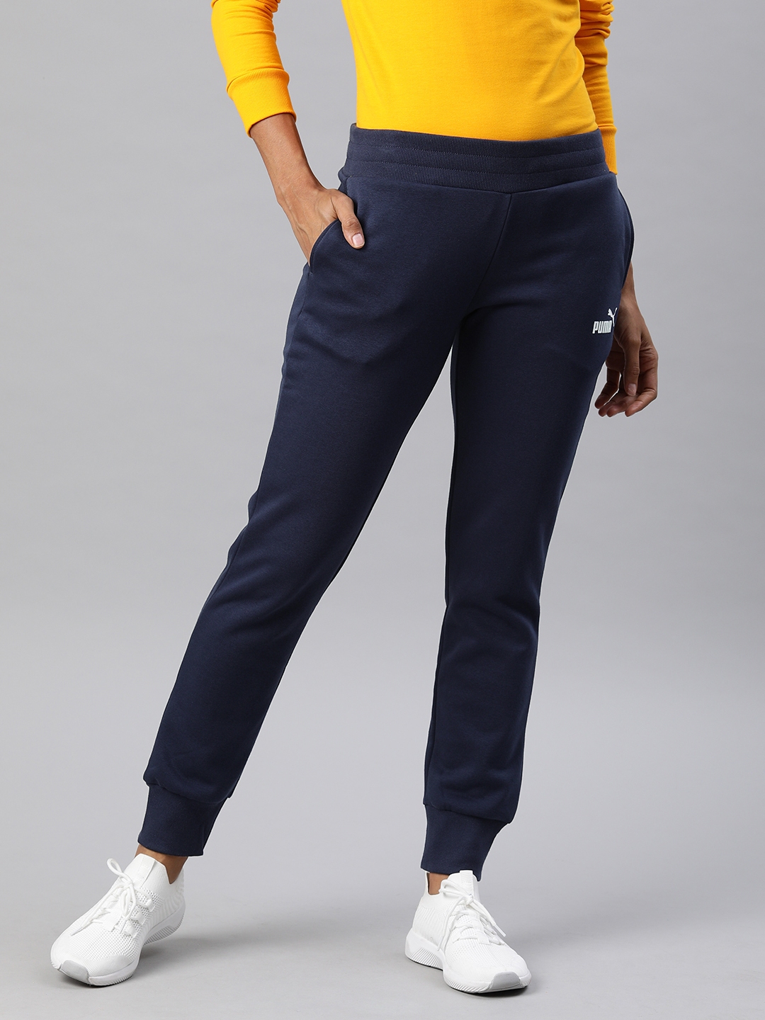 navy blue puma sweatpants