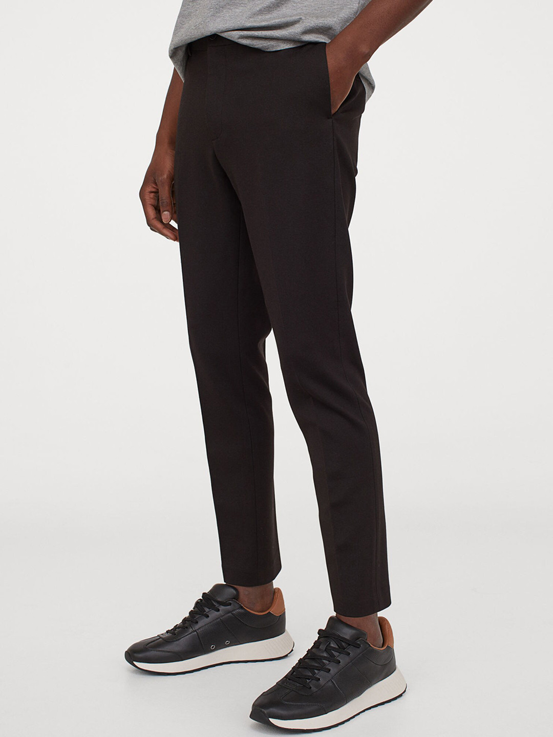 Buy H&M Men Brown Slim Fit Suit Trousers Trousers for Men 12353504 Myntra