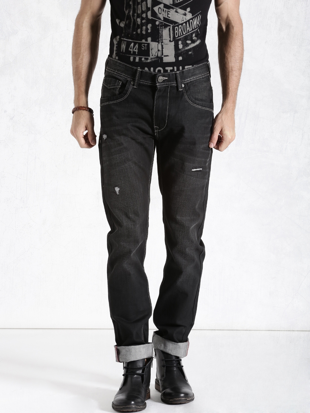 black jeans myntra