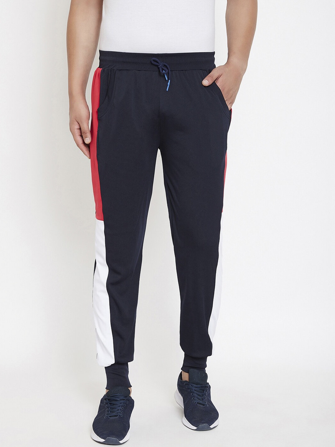 chrome and coral track pants