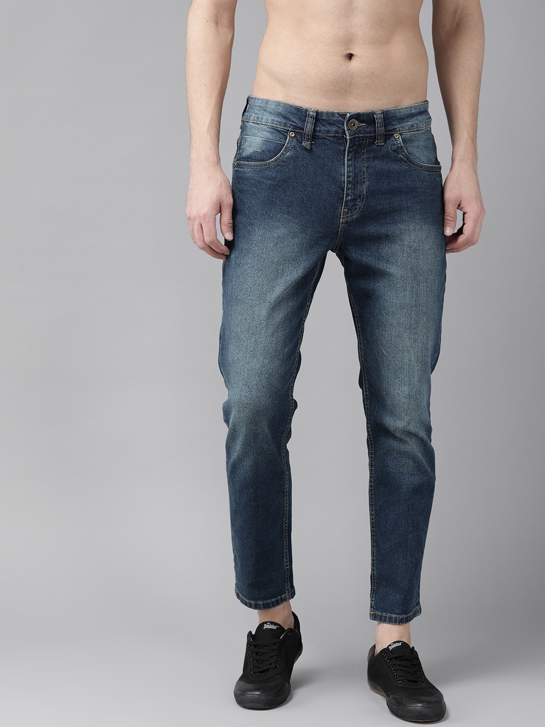 navy blue jeans men