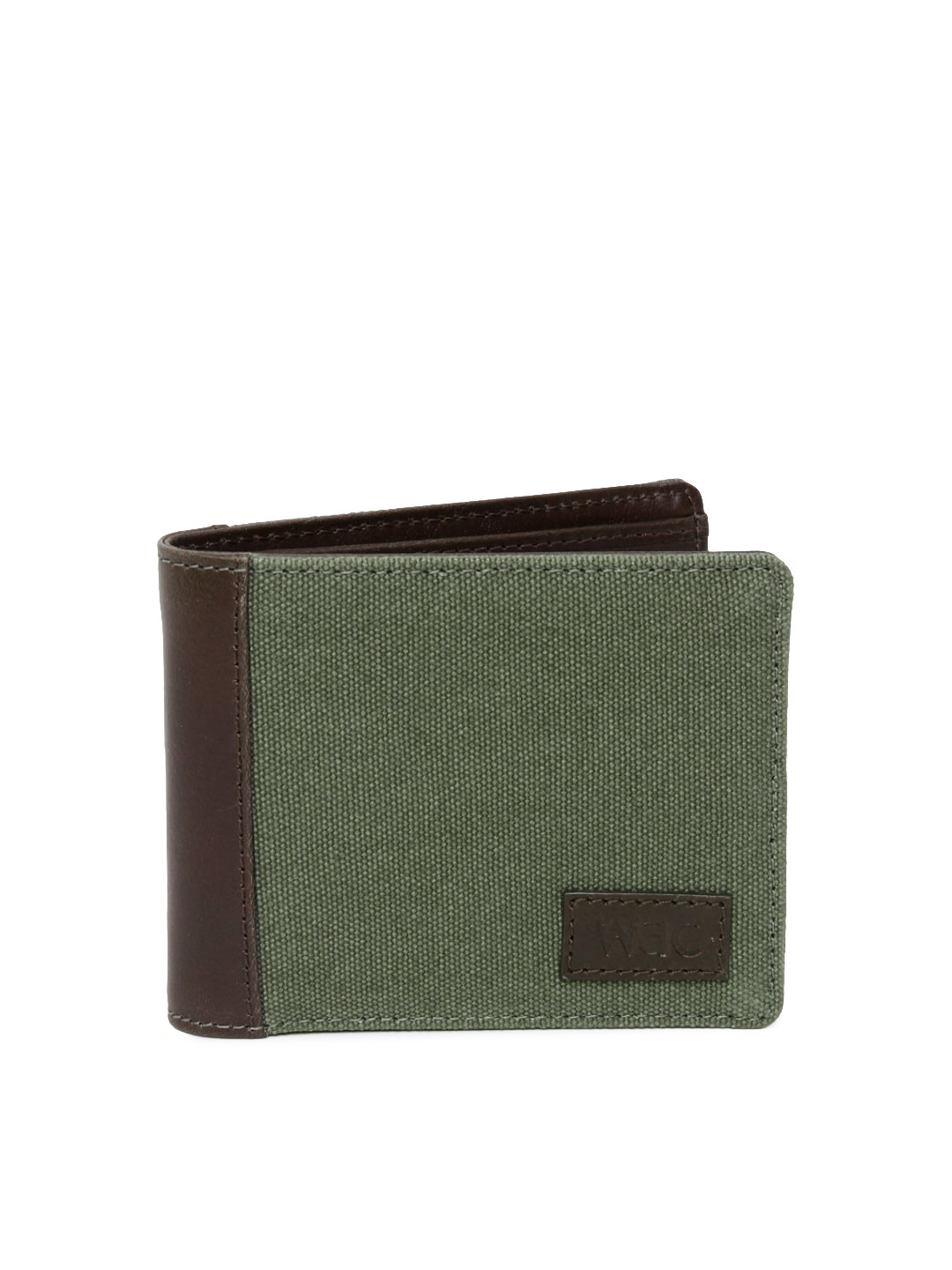 Buy WAC Men Olive Green & Brown Wallet Wallets for Men 1235906 Myntra