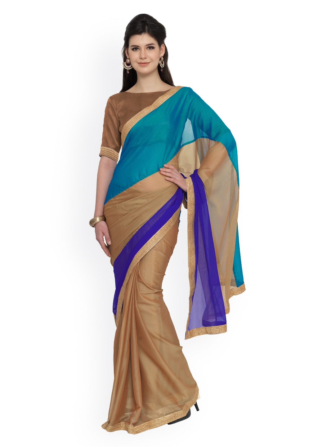myntra saree gown