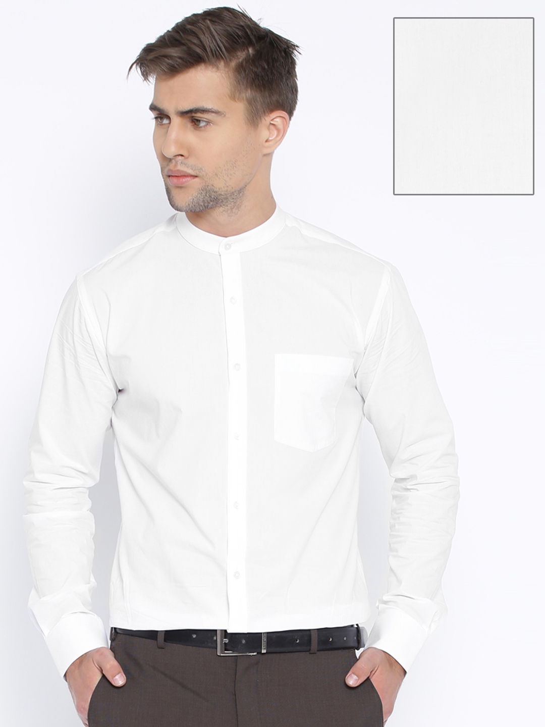 Buy Park Avenue White Formal Shirt - Shirts for Men 1235962 | Myntra