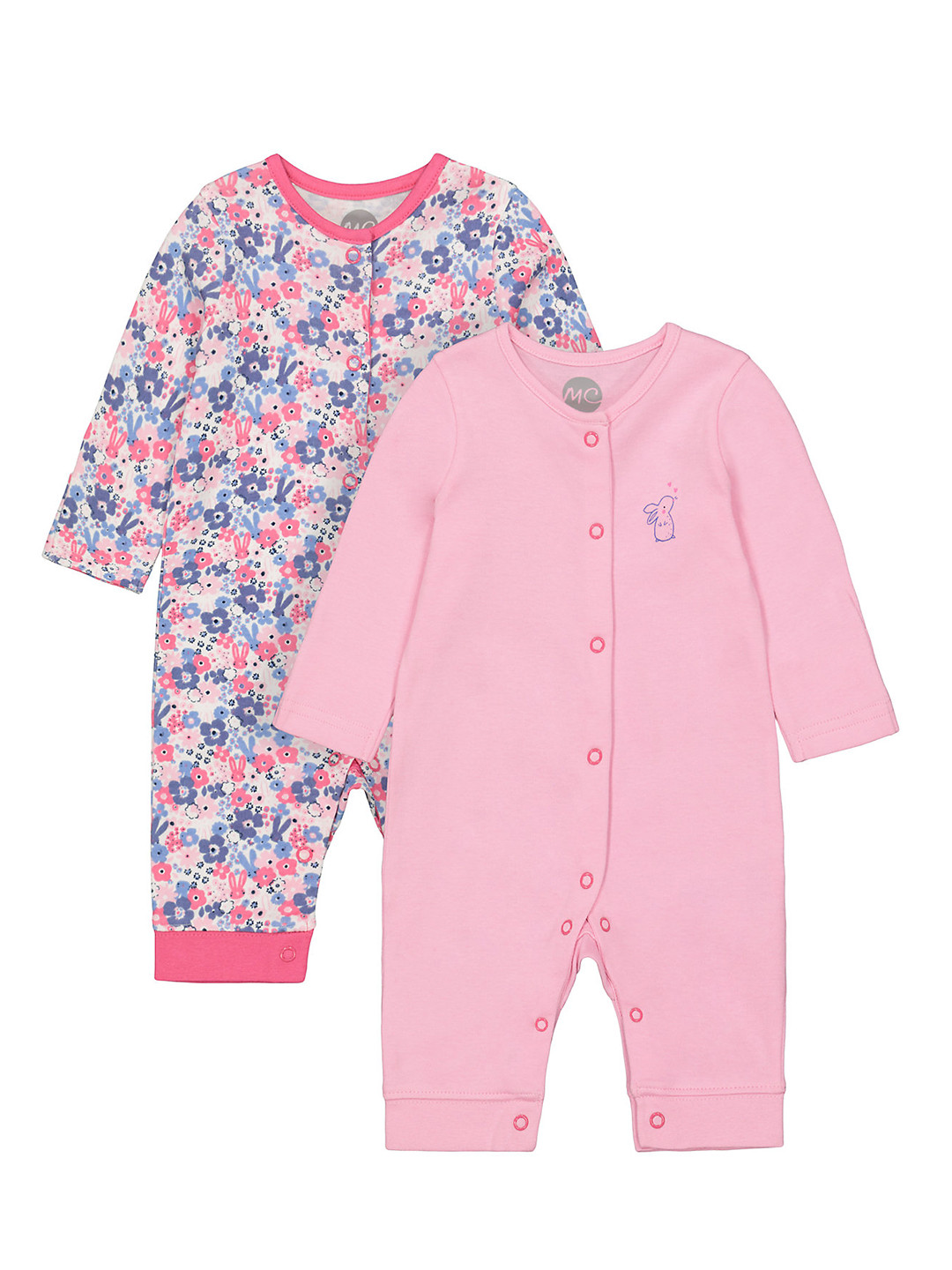 Buy Mothercare Infants Pack Of 2 Sleepsuits Sleepsuit for Girls