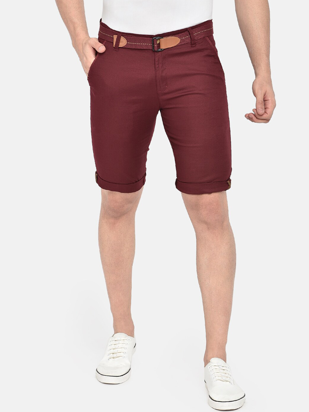 Buy Beevee Men Maroon Solid Regular Shorts Shorts for Men 12379856 Myntra