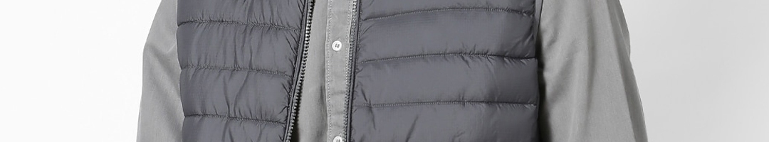Buy Celio Men Grey Solid Padded Jacket - Jackets for Men 12381056 | Myntra