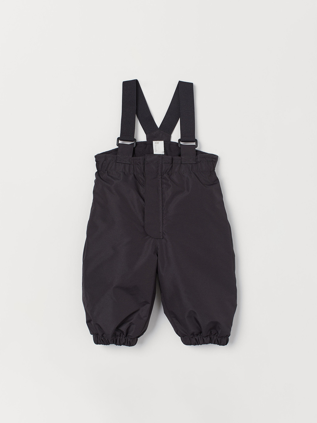 Buy H&M Infant Kids Black Solid Outdoor Trousers With Braces Trousers for Unisex Kids 12383546